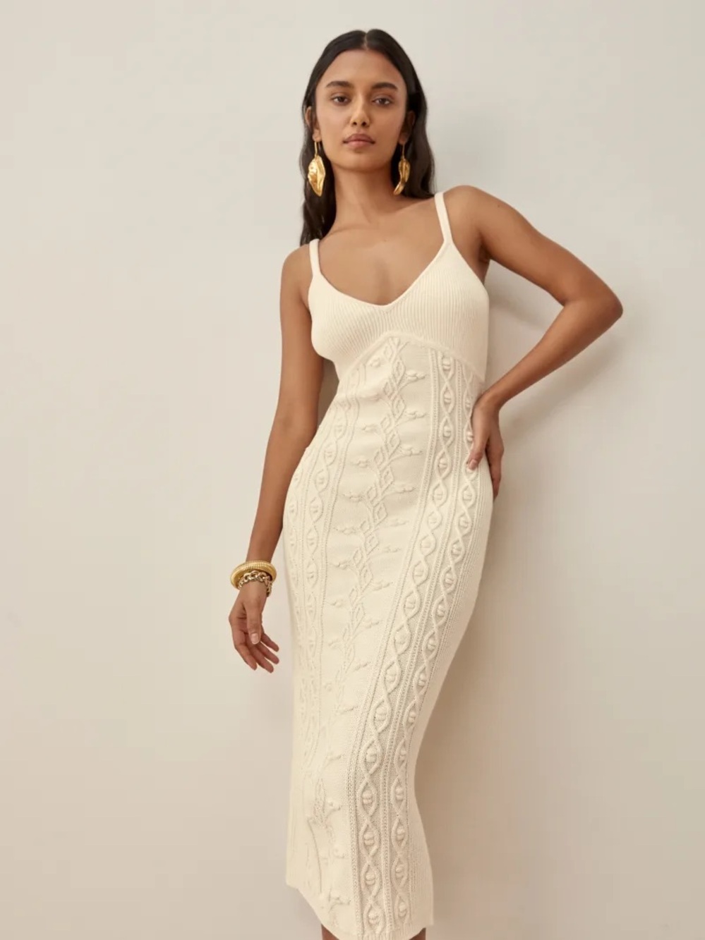Reformation Natale cotton dress